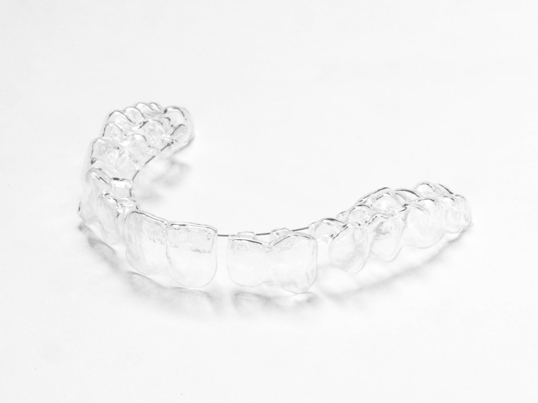 Clear custom dental night guard fabricated from an impression